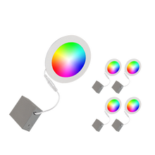 Load image into Gallery viewer, 6" Smart WiFi RGB+White LED Recessed Light Fixture (4-Pack) - BAZZ Smart Home.ca