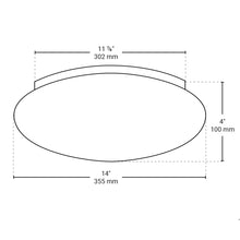 Load image into Gallery viewer, 14" Smart Wifi RGB + White ceiling fixture - BAZZ Smart Home.ca