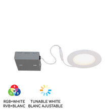Load image into Gallery viewer, 4" Smart Wifi RGB LED Recessed Light Fixture - White - BAZZ Smart Home.ca