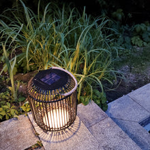 Load image into Gallery viewer, Tulum Smart Solar Outdoor Patio Garden LED Light 11x 15 In. - Black - BAZZ Smart Home.ca