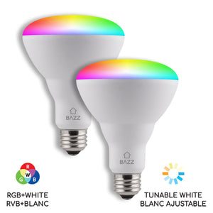 BR30 Smart WiFi RGB LED Bulb - BAZZ Smart Home.ca