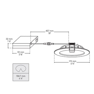 6" Smart WiFi RGB+White LED Recessed Light Fixture - BAZZ Smart Home.ca