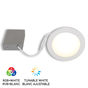 6" Smart WiFi RGB+White LED Recessed Light Fixture - BAZZ Smart Home.ca