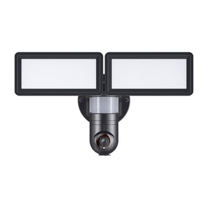 WiFi Waterproof Outdoor Security Light with HD 1080p Camera, Black - BAZZ Smart Home.ca