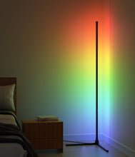 Load image into Gallery viewer, WiFi LED Corner Floor Atmosphere Lamp RGB Digital+White Version - BAZZ Smart Home.ca
