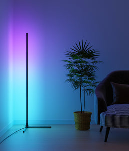 WiFi LED Corner Floor Atmosphere Lamp RGB Digital+White Version - BAZZ Smart Home.ca