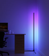 Load image into Gallery viewer, WiFi LED Corner Floor Atmosphere Lamp RGB Digital+White Version - BAZZ Smart Home.ca
