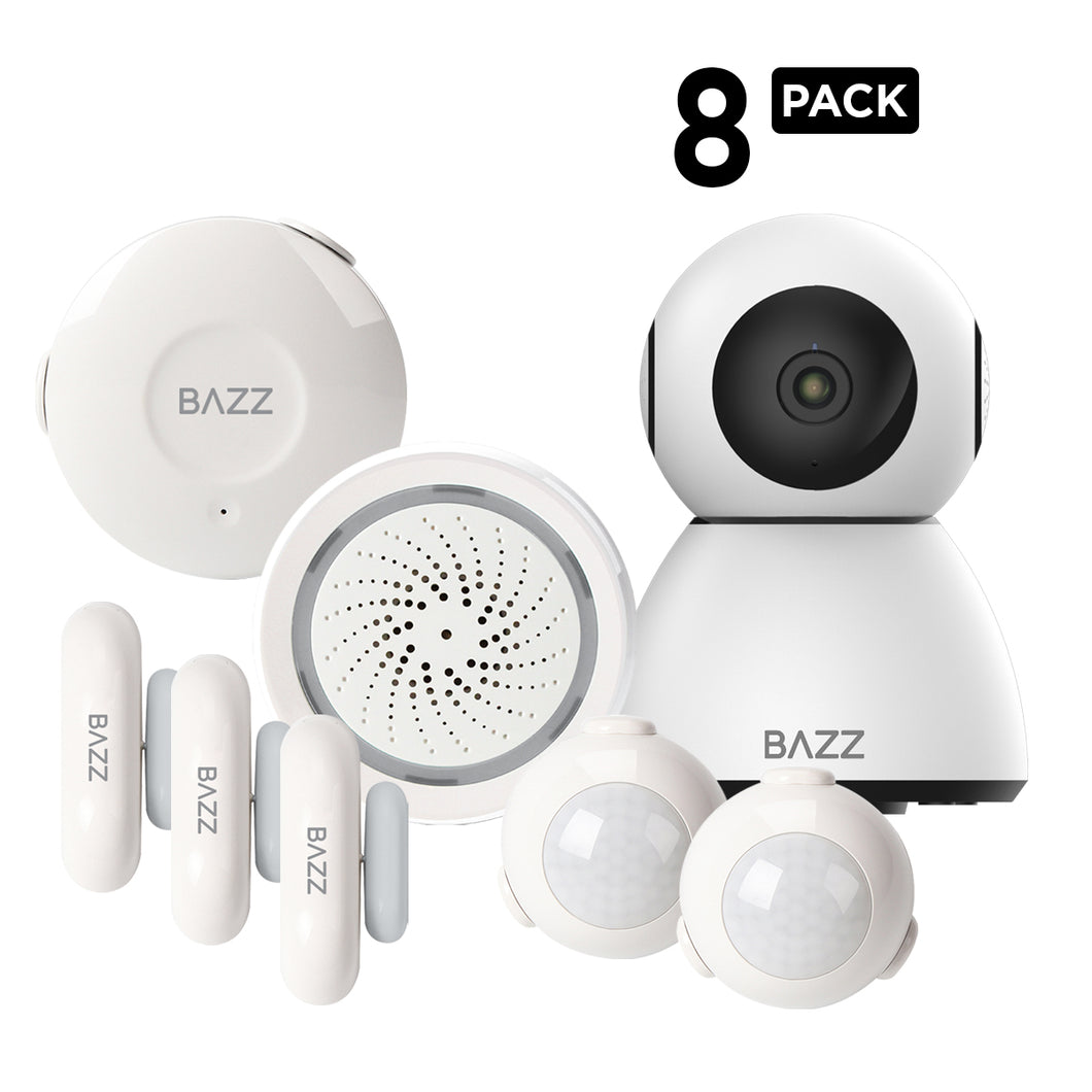 Smart WiFi House Alarm Kit with HD 1080p Camera - BAZZ Smart Home.ca