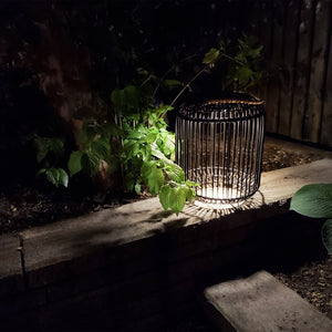 Tulum Smart Solar Outdoor Patio Garden LED Light 11x 15 In. - Black - BAZZ Smart Home.ca